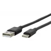 Mobilis 020013 Energia cable USB-A a USB-C, 1 m, negro