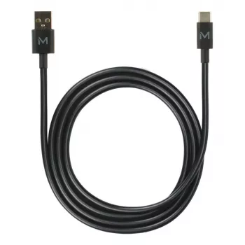 Mobilis 020013 Energia cable USB-A a USB-C, 1 m, negro