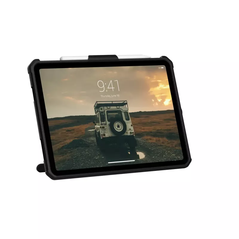 Urban Armor Gear 12339HB14040 Scout funda resistente con correa de mano y soporte para iPad de 10,9 pulgadas (10.ª generación, 2022), 27,7 cm, TPU, negra