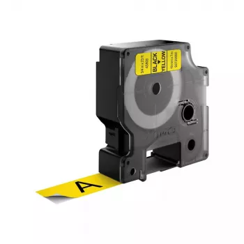 Etiquetas DYMO Authentic D1 | Impresión negra sobre cinta amarilla | 19 mm x 7 m | Etiquetas autoadhesivas para impresoras de etiquetas LabelManager | Fabricadas en Europa
