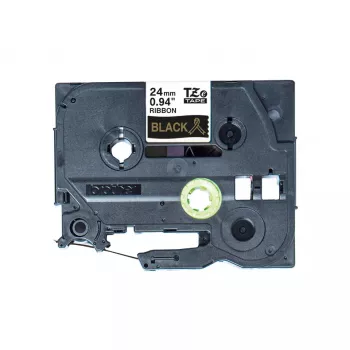 Etiqueta de rotulación Brother TZE-R354 Oro sobre Negro