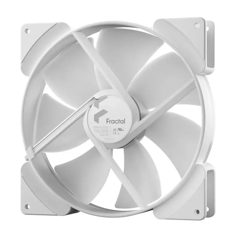 Fractal Design Prisma AL-18 ARGB PWM ventilador de caja, 180 mm, blanco