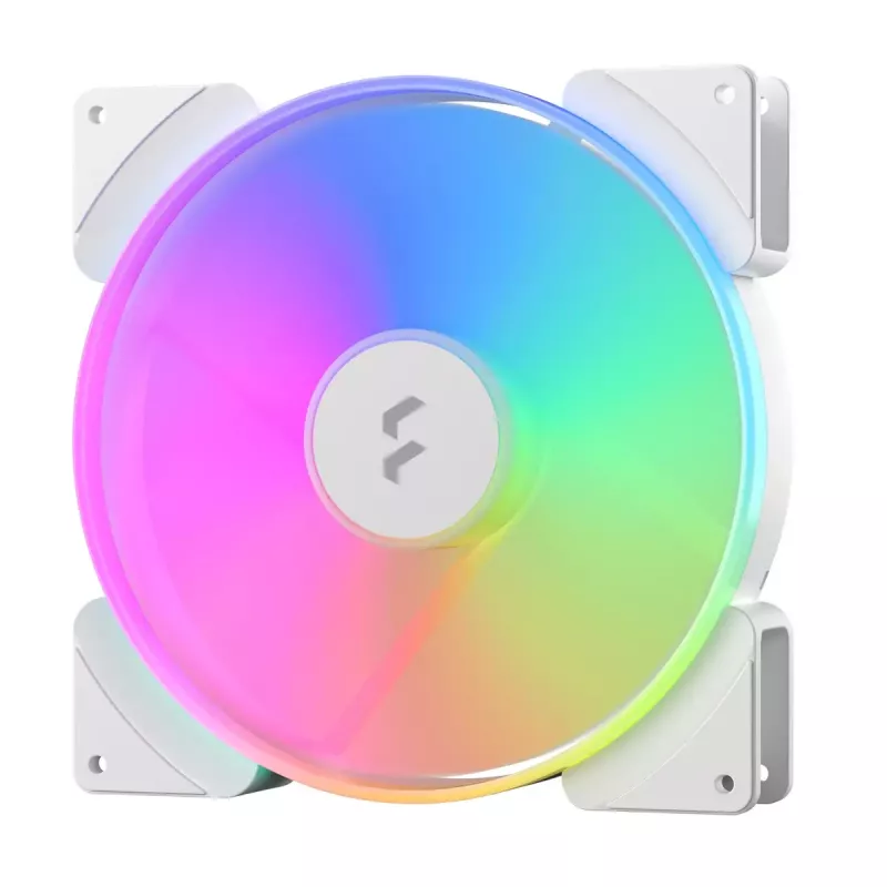 Fractal Design Prisma AL-18 ARGB PWM ventilador de caja, 180 mm, blanco