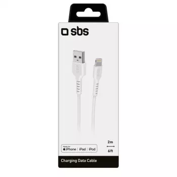 Cable Lightning SBS TECABLEUSBIP5289W 2m Blanco USB A