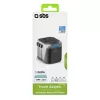 Fuente de alimentación para dispositivos móviles SBS Mobile TEADAPT2USBUNI — negro/plata, adaptador USB