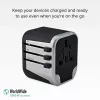 Fuente de alimentación para dispositivos móviles SBS Mobile TEADAPT2USBUNI — negro/plata, adaptador USB