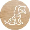 Sello redondo Colop 165225 goma madera 3 cm de diámetro