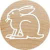 Sello redondo Colop 165225 goma madera 3 cm de diámetro