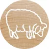Sello redondo Colop 165225 goma madera 3 cm de diámetro