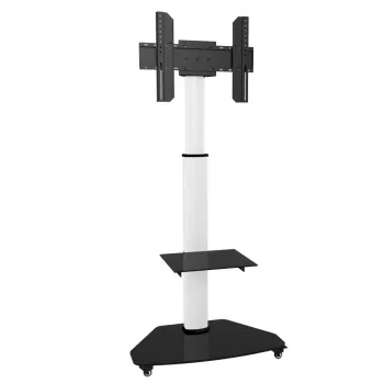 Techly soporte de suelo con bandeja TV LCD/LED/Plasma 37-70 pulgadas blanco