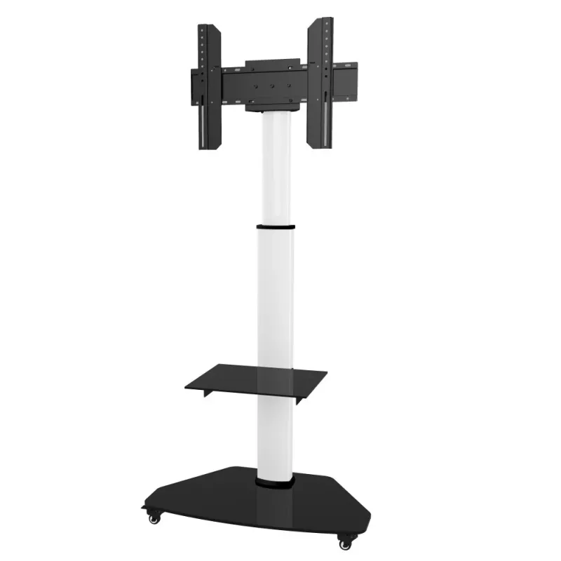 Techly soporte de suelo con bandeja TV LCD/LED/Plasma 37-70 pulgadas blanco