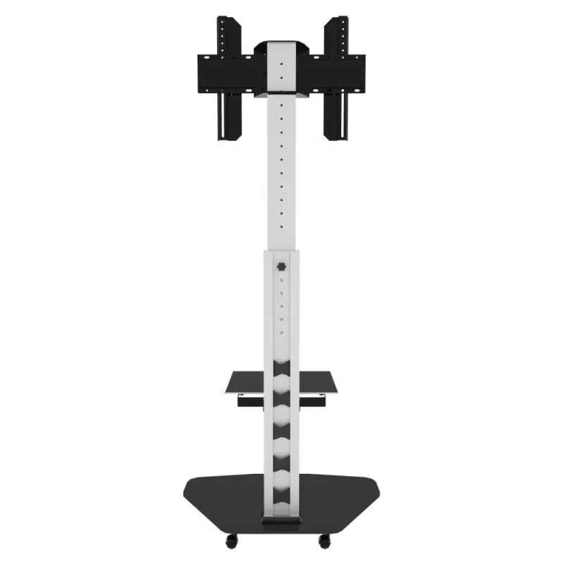 Techly soporte de suelo con bandeja TV LCD/LED/Plasma 37-70 pulgadas blanco