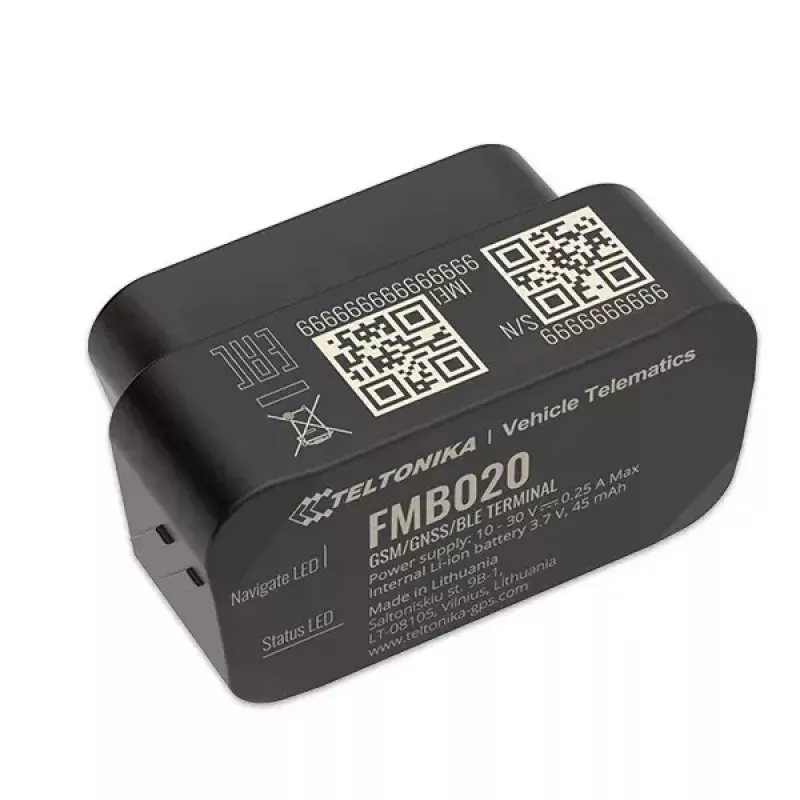 Rastreador GPS Teltonika FMB020 coche negro resistente al polvo 0,128 GB