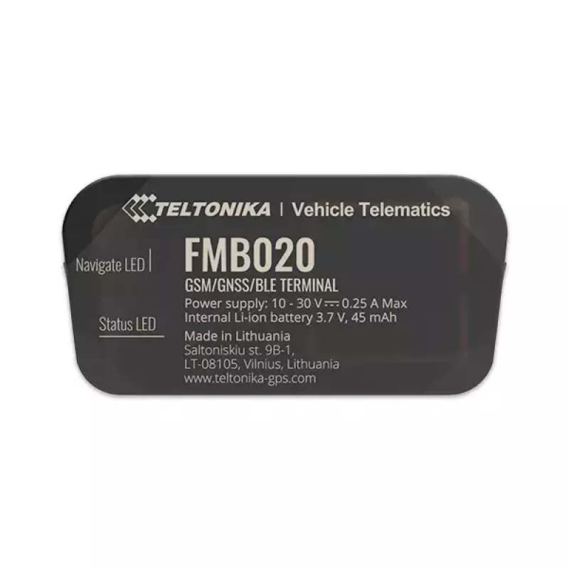 Rastreador GPS Teltonika FMB020 coche negro resistente al polvo 0,128 GB