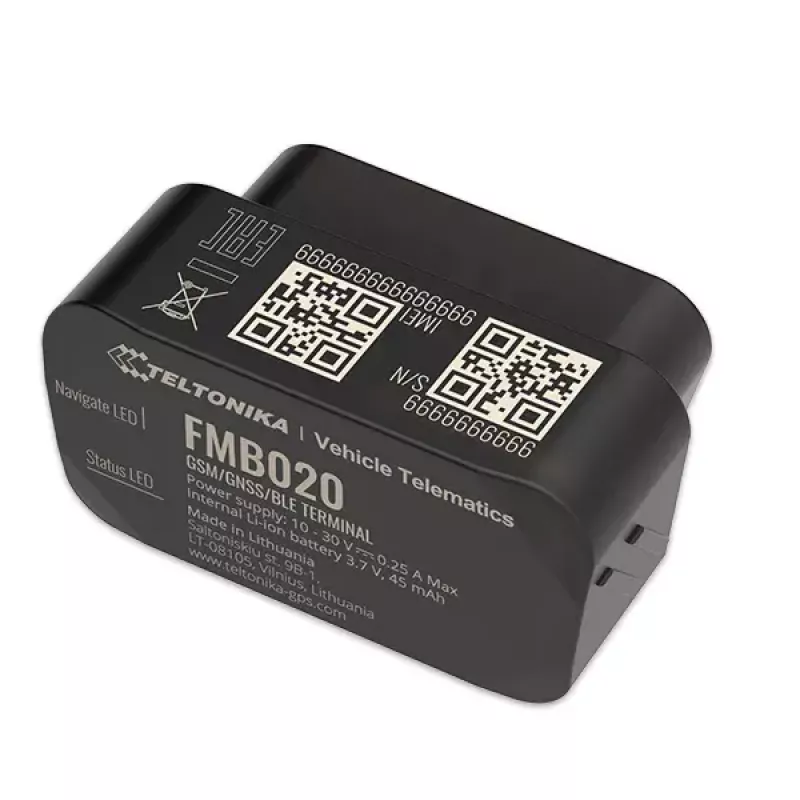 Rastreador GPS Teltonika FMB020 coche negro resistente al polvo 0,128 GB