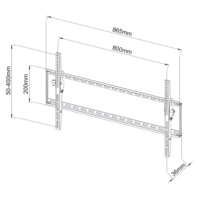Techly soporte de pared fijo TV LCD LED 42-80 pulgadas