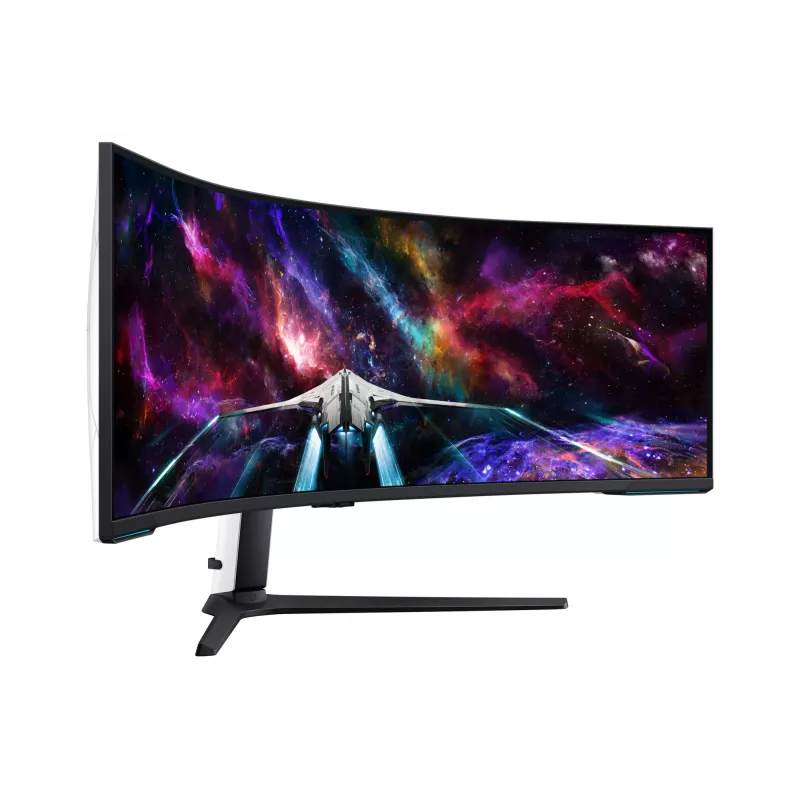 Samsung G95NC Monitor de ordenador 144,8 cm (57 inch) 7680 x 2160 Dual UHD QLED blanco