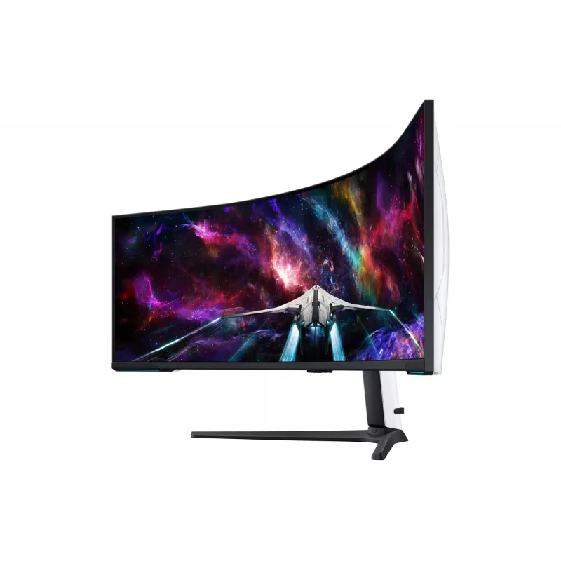 Samsung G95NC Monitor de ordenador 144,8 cm (57 inch) 7680 x 2160 Dual UHD QLED blanco