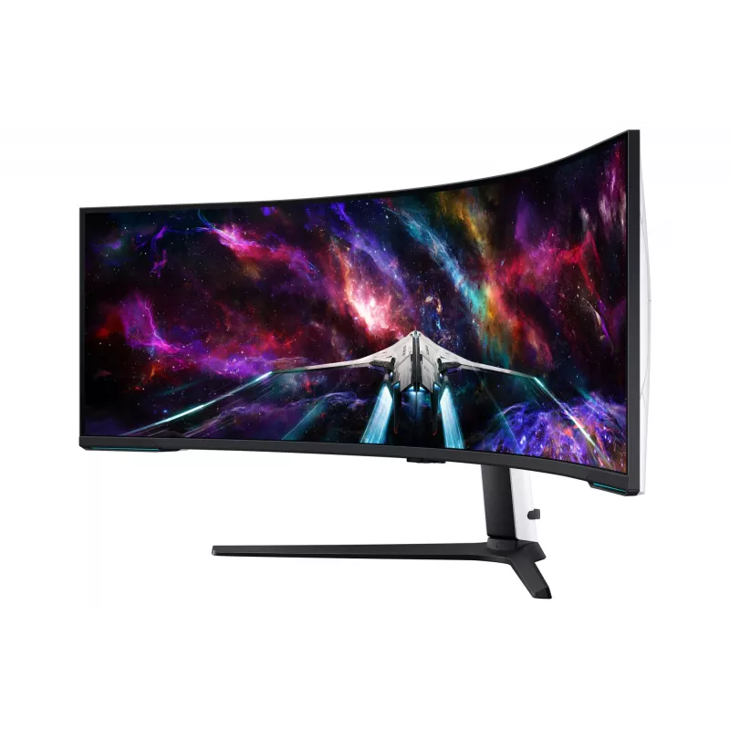 Samsung G95NC Monitor de ordenador 144,8 cm (57 inch) 7680 x 2160 Dual UHD QLED blanco