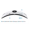 Samsung G95NC Monitor de ordenador 144,8 cm (57 inch) 7680 x 2160 Dual UHD QLED blanco