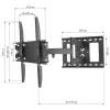 Techly ICA-PLB 148M Soporte de pared para TV 139,7 cm (55 inch) negro