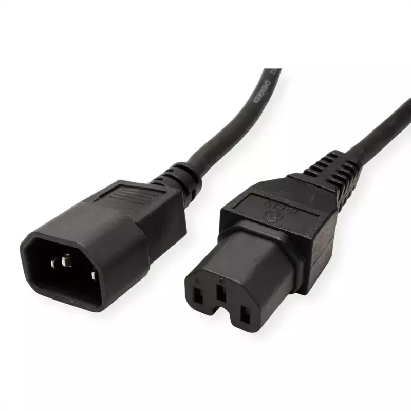 Cable de alimentación VALUE 19.99.1123 negro 3 m C14 C15 hembra