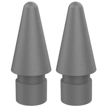 DEQSTER Pencil 2 Puntas de repuesto – pack de 2, punta, Gris, Policloruro de vinilo (PVC), DEQSTER Pencil 2, China, 15,1 mm