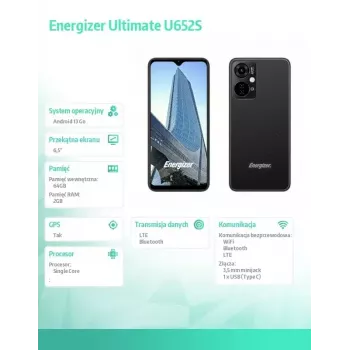 Smartphone Energizer U652SEU, pantalla de 6,51