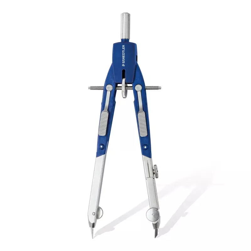 Staedtler Mars Comfort 552 02 Compás de ajuste rápido con barra de extensión, azul