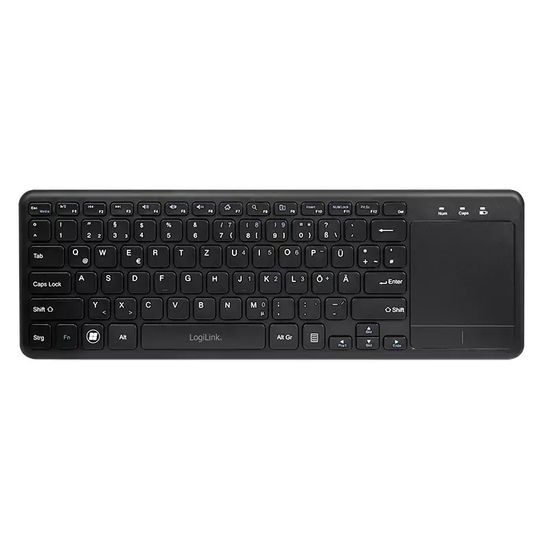 Teclado LogiLink ID0188 Home RF inalámbrico QWERTZ negro