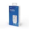 Cargador de interior SAVIO LA-04 USB Type-A y Type-C, 18 W, PD 3.0 Quick Charge, 2x USB-A + 1x USB-C, 100–240 V, blanco