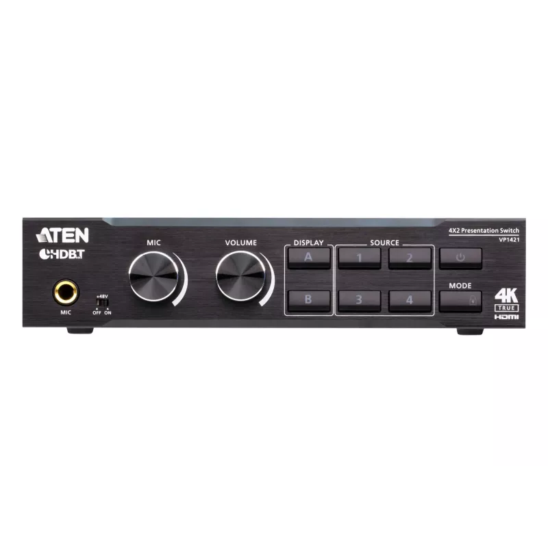 Conmutador de matriz de presentación ATEN 4 x 2 True 4K