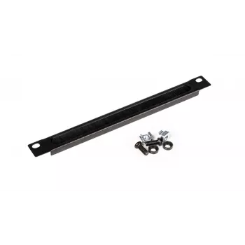 Panel de gestión de cables EQUIP EZMB-10-B, metal, negro, accesorio 1HE