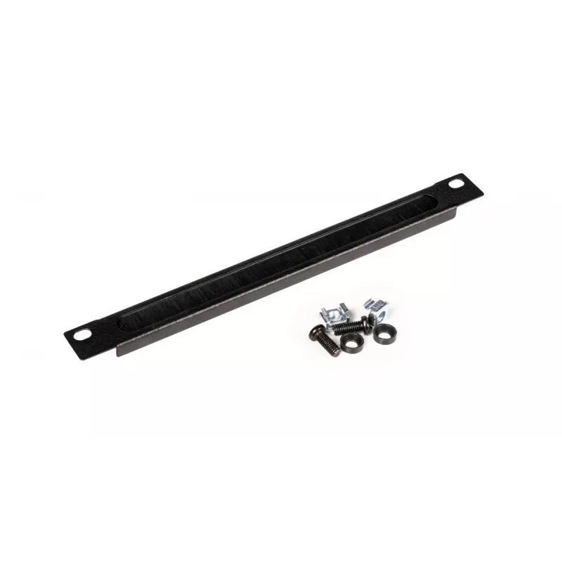 Panel de gestión de cables EQUIP EZMB-10-B, metal, negro, accesorio 1HE