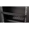 Panel de gestión de cables EQUIP EZMB-10-B, metal, negro, accesorio 1HE