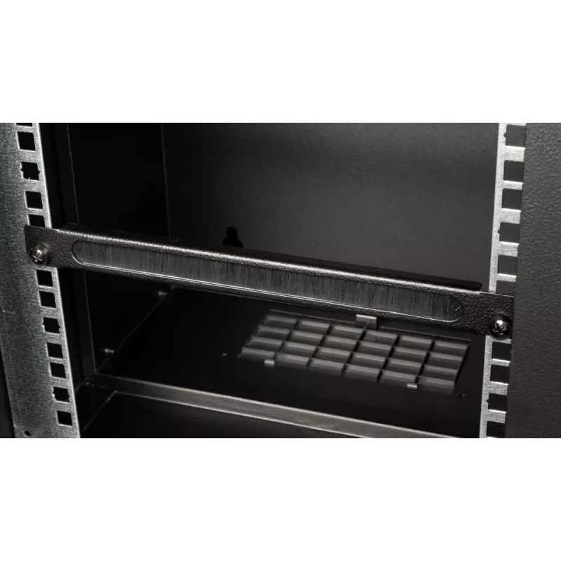 Panel de gestión de cables EQUIP EZMB-10-B, metal, negro, accesorio 1HE