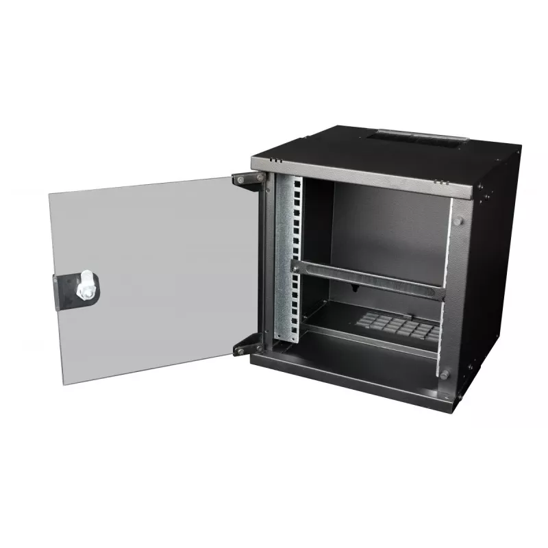Panel de gestión de cables EQUIP EZMB-10-B, metal, negro, accesorio 1HE