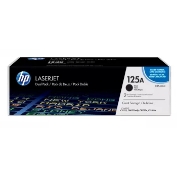 HP 125A Pack de 2 Tóner originales LaserJet, 2200 páginas, Negro, 2 uds.