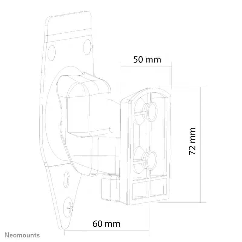 Soporte de pared para altavoz Sonos Play3 Neomounts NM-WS300Negro – totalmente orientable