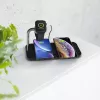 Cargador inalámbrico ZENS Dual+Watch aluminio negro