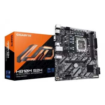 Placa base GIGABYTE H810M S2H - CPU Intel Core Ultra (Serie 2), VRM de 4+1+2 fases, hasta 6400MHz DDR5, 1xPCIe 4.0 M.2, 1GbE LAN, USB 3.2 Gen 1