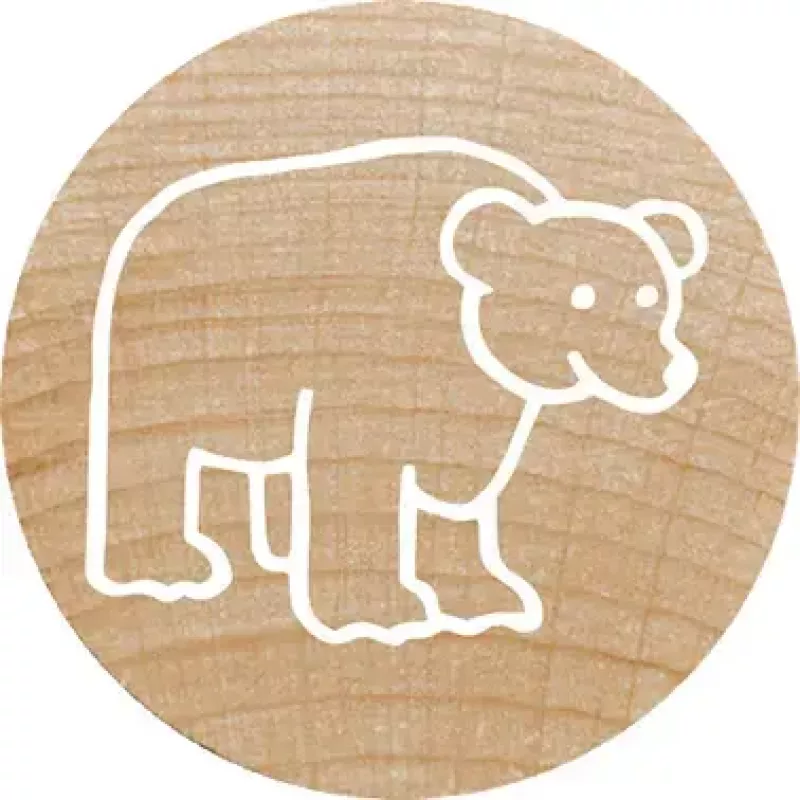 Sello Colop 165224 redondo goma madera 3 cm