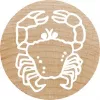 Sello Colop 165224 redondo goma madera 3 cm