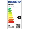 ANSMANN FL20W-AC foco de trabajo LED con cable 1600-0632, 20 W, negro