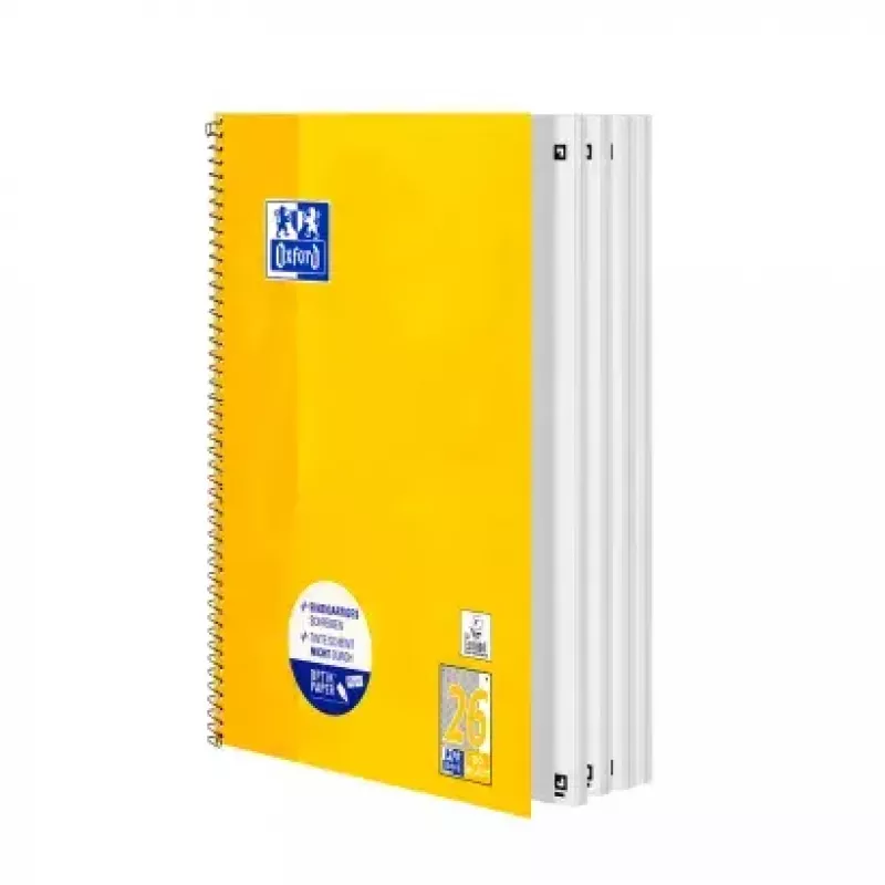 Bloc de notas Oxford 100050356 A4 80 hojas Amarillo