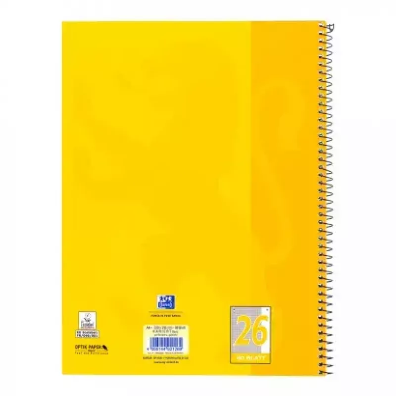 Bloc de notas Oxford 100050356 A4 80 hojas Amarillo