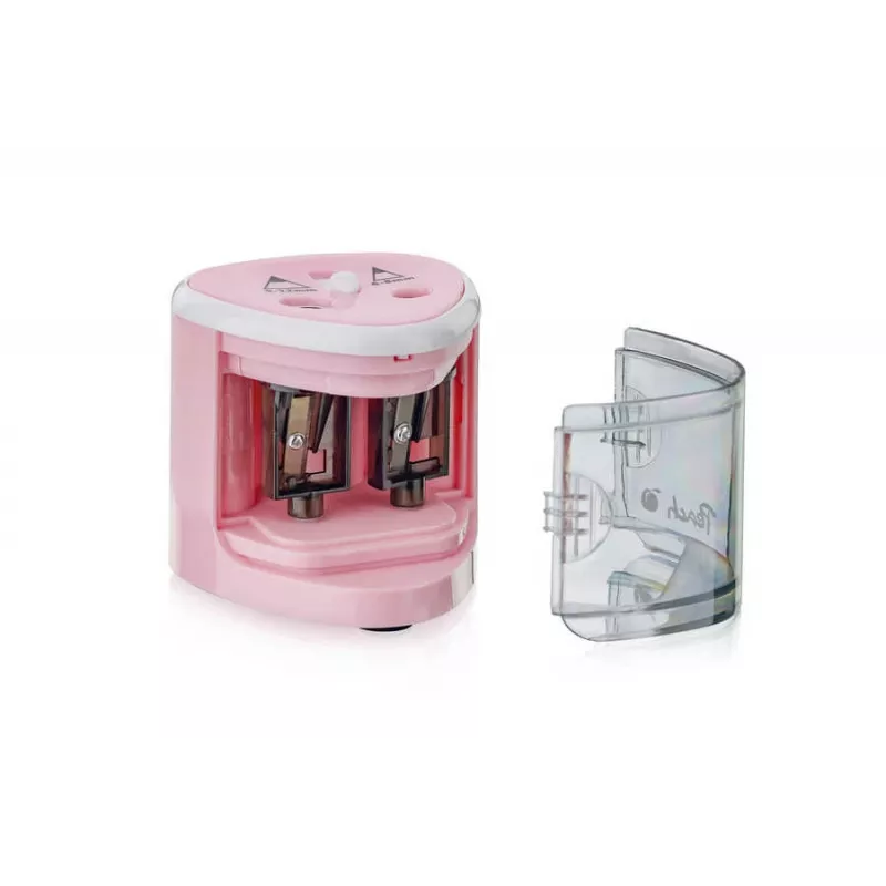 Peach PO102 Sacapuntas eléctrico Rosa, Blanco