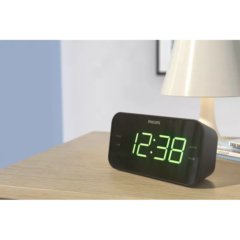 Philips TAR3306/12 despertador digital negro