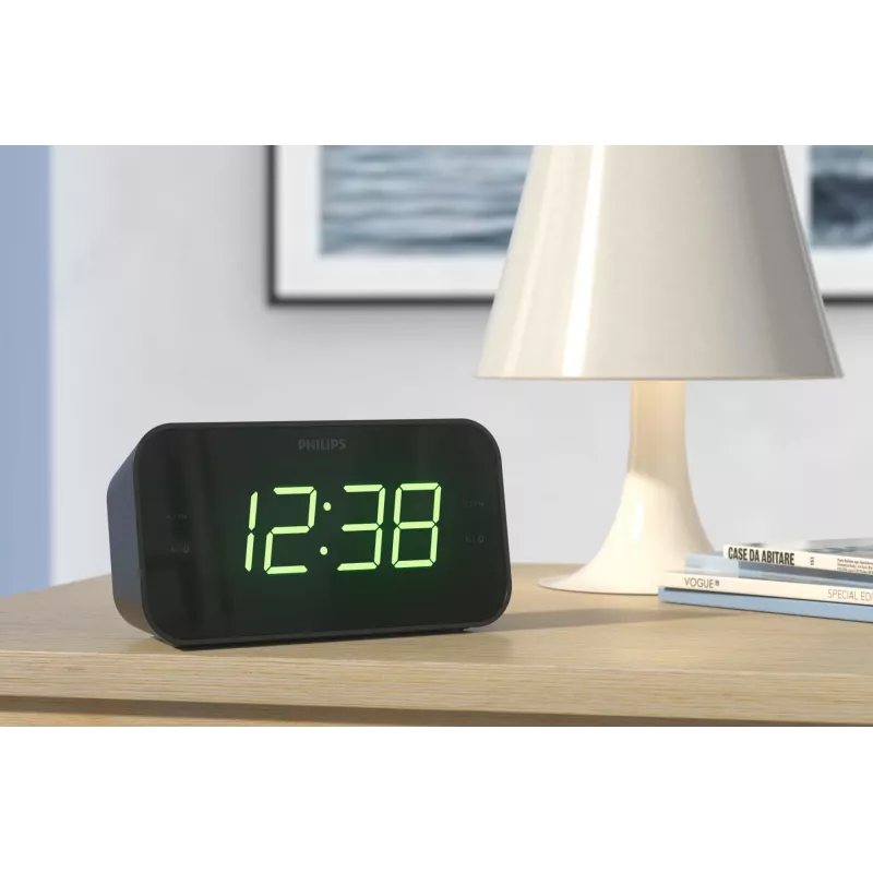Philips TAR3306/12 despertador digital negro