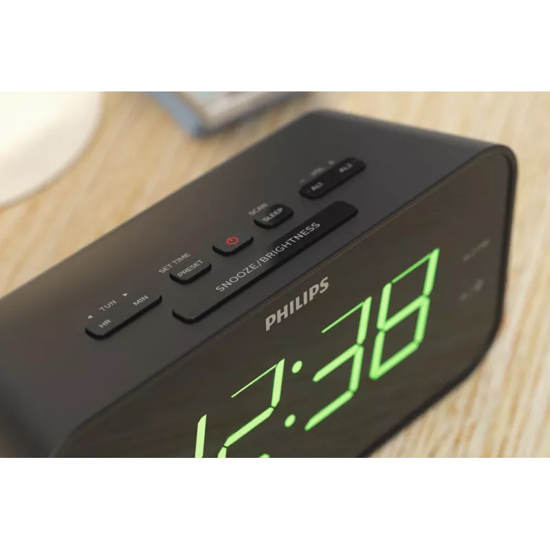 Philips TAR3306/12 despertador digital negro